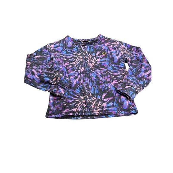 Juicy Couture Sweater Girls Medium 10/12 Crown Pullover Tie Dye Pullover Kids - Picture 1 of 6